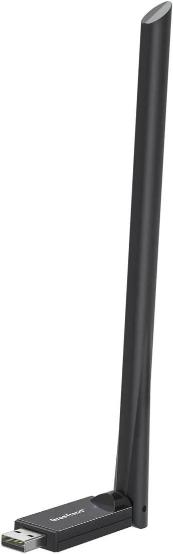 BrosTrend AX900 Adaptador WiFi 6 USB para PC Largo Alcance 6dBi Antena WiFi | Externo Pincho WiFi para Windows 11/10/7, Señal Potente Inalámbrico Receptor USB2.0 Doble Banda 5GHz 600Mbps + 2.4GHz 286Mbps foto 2