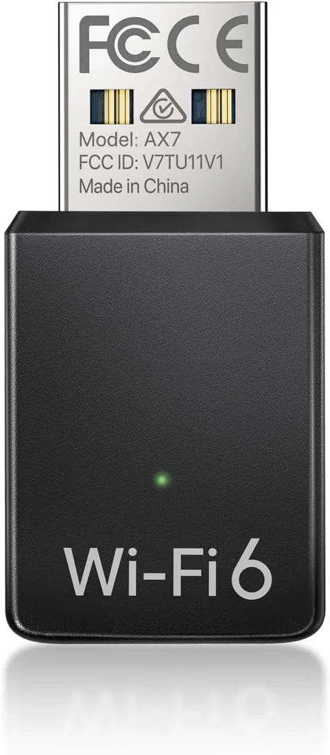 BrosTrend AX900 Mini Adaptador WiFi 6 USB para PC, Soporte Windows 11/10/7 | Potente Antena WiFi USB 2.0 Doble Banda 5GHz 600Mbps + 2.4GHz 286Mbps, Pincho Inalámbrico para Sobremesa Portátil, MU-MIMO foto 3