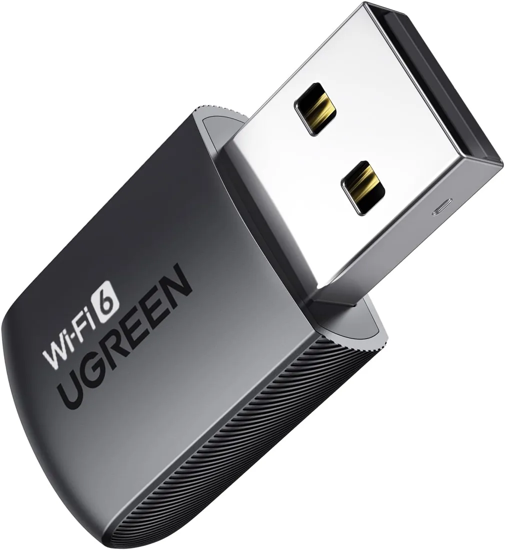 UGREEN USB WiFi 6 AX900 Adaptador WiFi USB para PC Doble Banda 5GHz 2.4GHz | Dongle Inalámbrico Pincho para PC WPA2 Soft Ap Modo Compatible con Windows 11 10