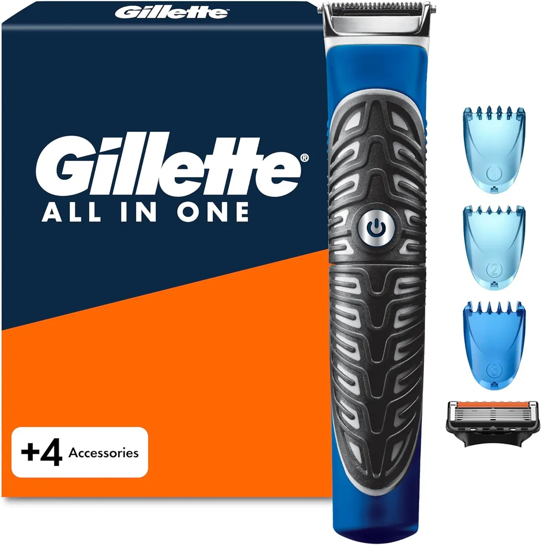 Gillette Recortadora Todo en 1 con 3 Peines + 1 Recambio Proglide