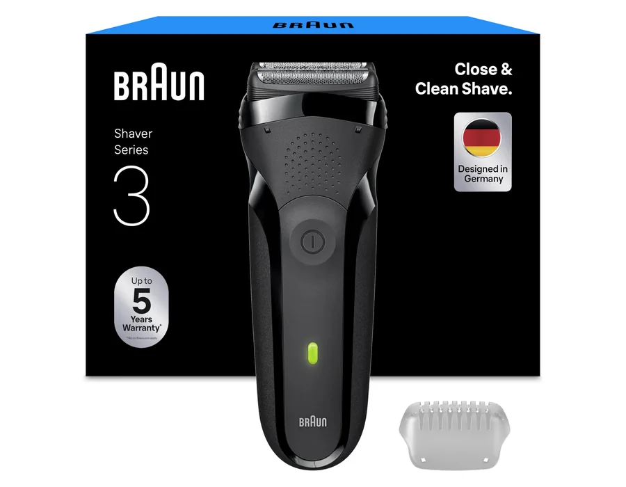Braun Series 3 Afeitadora Eléctrica Hombre, 300S, Gris