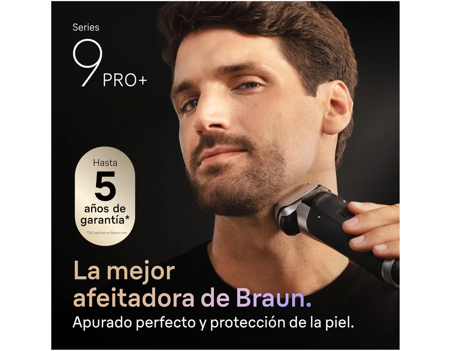 Braun Series 9 Pro+ Afeitadora Eléctrica Hombre, 9677CCE, Plata foto 2