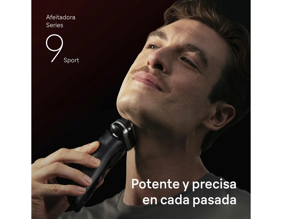 Braun Series 9 Sport Afeitadora Eléctrica Hombre, 9100si, Negro foto 2