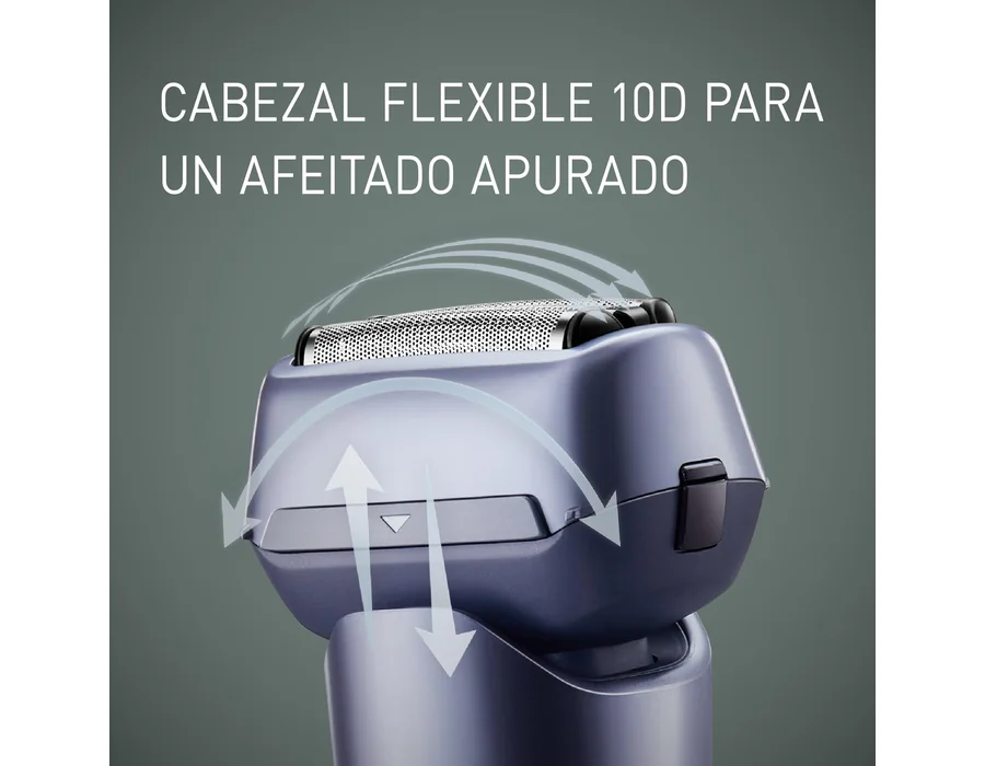 Panasonic Serie 500, ES-ERM3FV503 Afeitadora Eléctrica Recargable de 3 Cuchillas para Uso En Seco y Húmedo, Acero Inoxidable Japonés, Cabezal Flexible 10D, IPX7, Carga USB-C, Viole foto 3