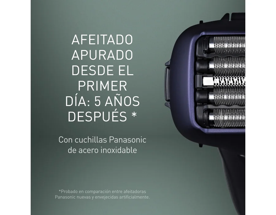 Panasonic Series 800 ES-LV67 Afeitadora premium (Motor ultrarrápido, 5 hojas precisión nanométrica, cabezal multiflexible con 16 direcciones, funda de viaje, lavable, ion de litio) foto 2