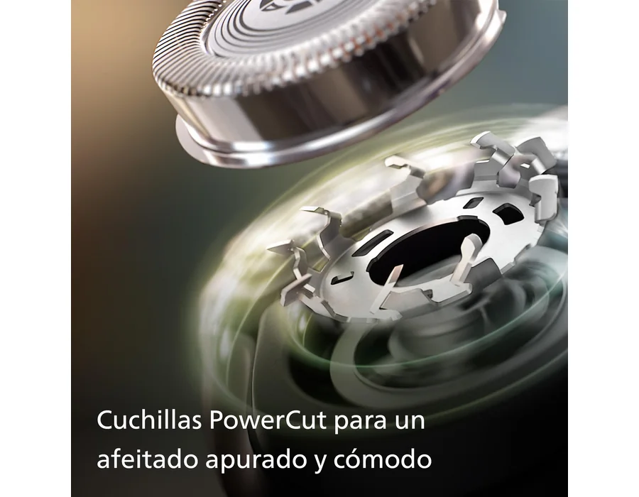 Philips Serie X3000 Afeitadora Eléctrica Hombre, Máquina de Afeitar Barba con Cortapatillas, 27 cuchillas, Cuida la piel, 45min de uso, En Seco y Húmedo, Recargable, X3053/00, Azul foto 3