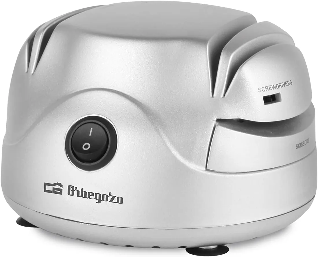 Orbegozo Cu 7000, Afilador de cuchillos Eléctrico, interruptor de conexión, 60 W, sistema de afilado de piedra de 2 Etapas, afila Tijeras, recoge Cables Automático foto 2