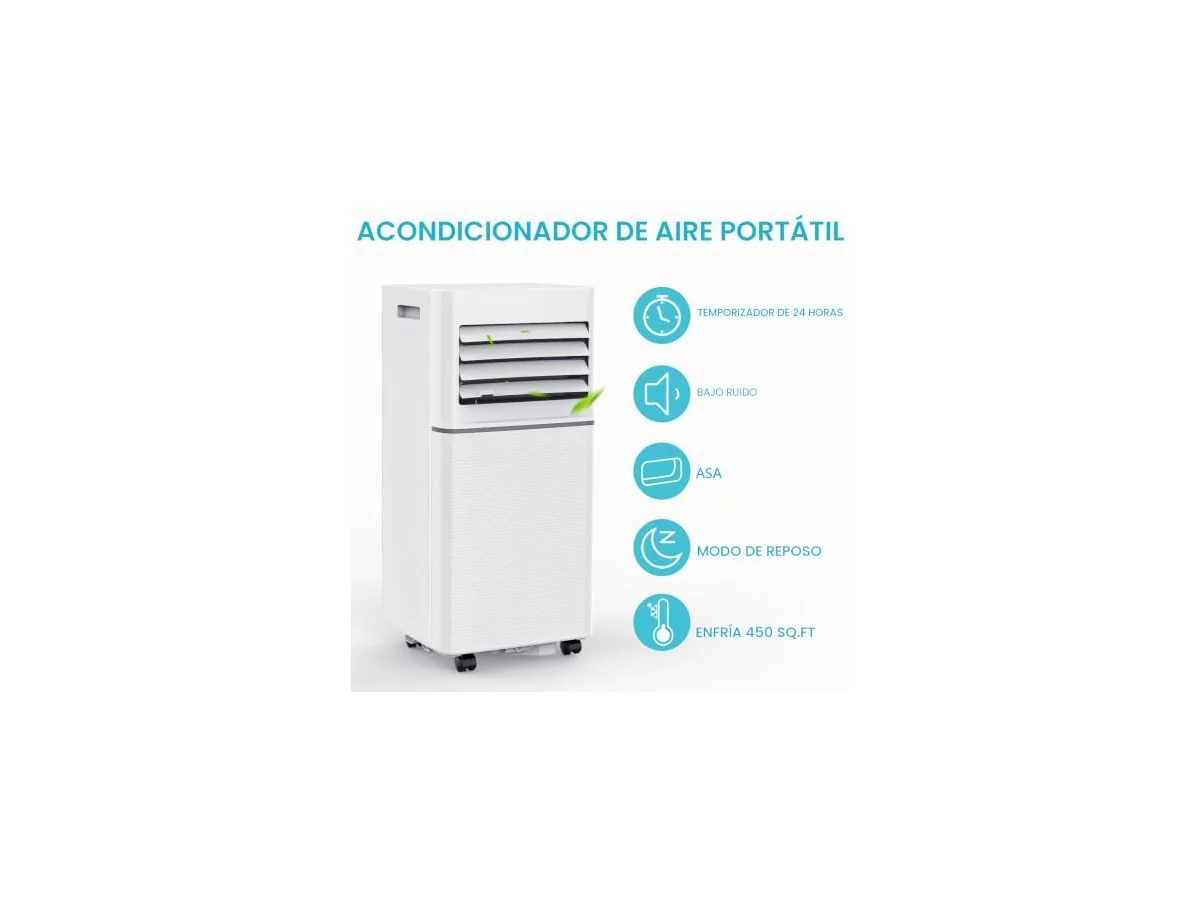 Electactic Climatizador portátil 10000 BTU silencioso para dormitorio, oficina y espacios pequeños,… foto 3