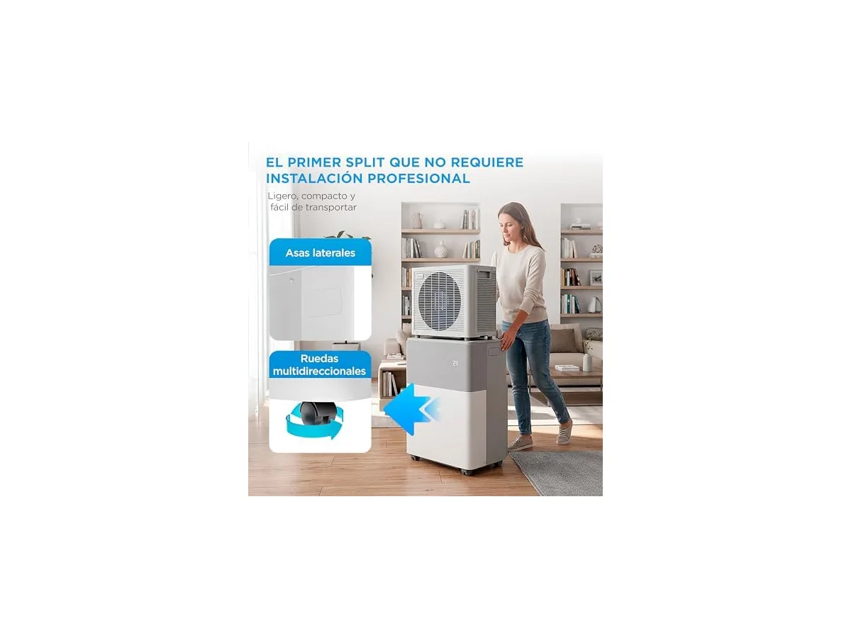 Midea Portasplit Aire Acondicionado Portatil 4 en 1 | 3000 frigorías / 12000 BTU | Split sin Obra de… foto 3