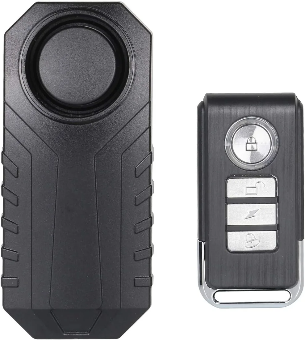 Alarma De Bicicleta, Antirrobo para Vehículos De Motocicleta con Control Remoto, 113 Db Super Loud (Paquete De 1)
