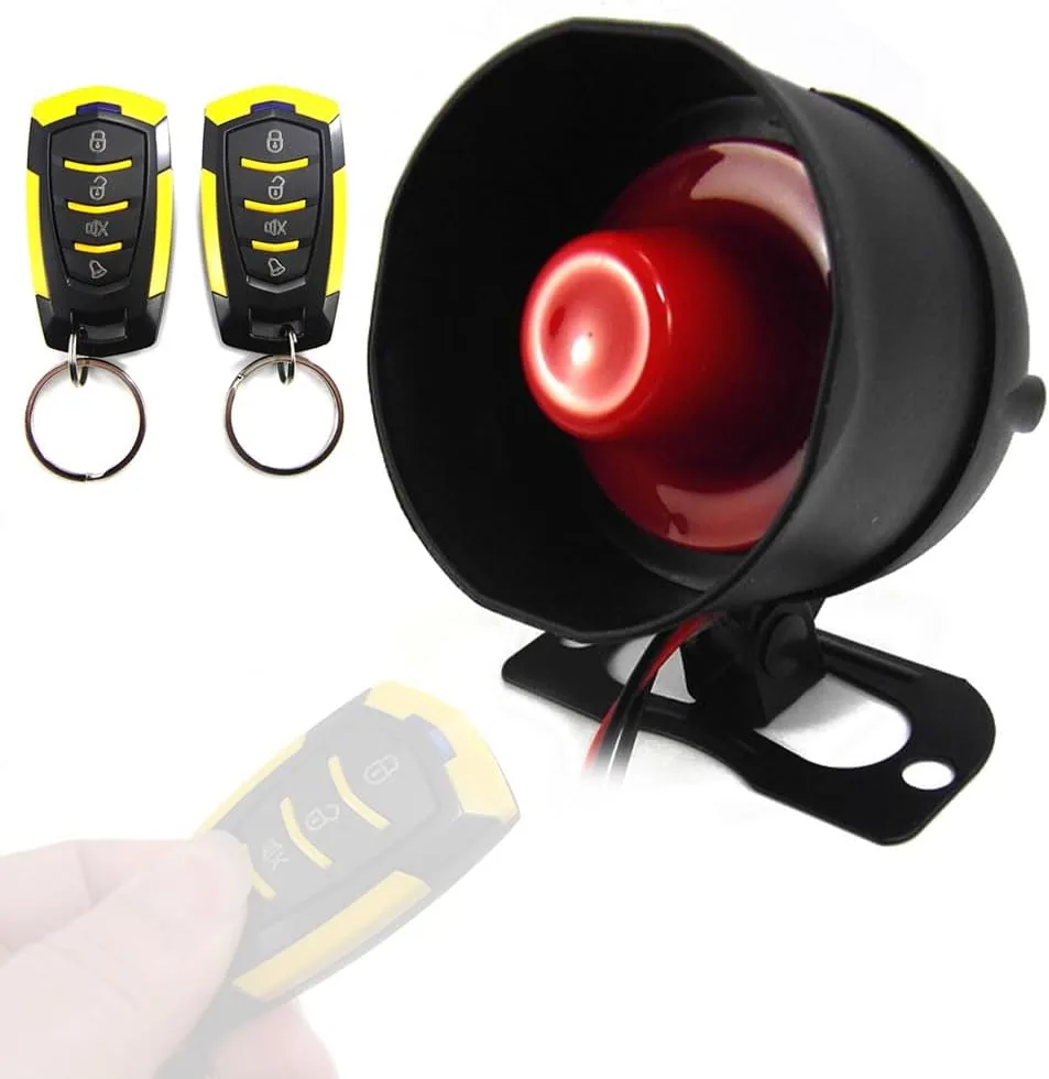 Shkalacar Alarma Universal para Coche 12V, Sistema de Alarma antirrobo para Coche, Sensibilidad de 7 Niveles con 2 Controles Remotos foto 3