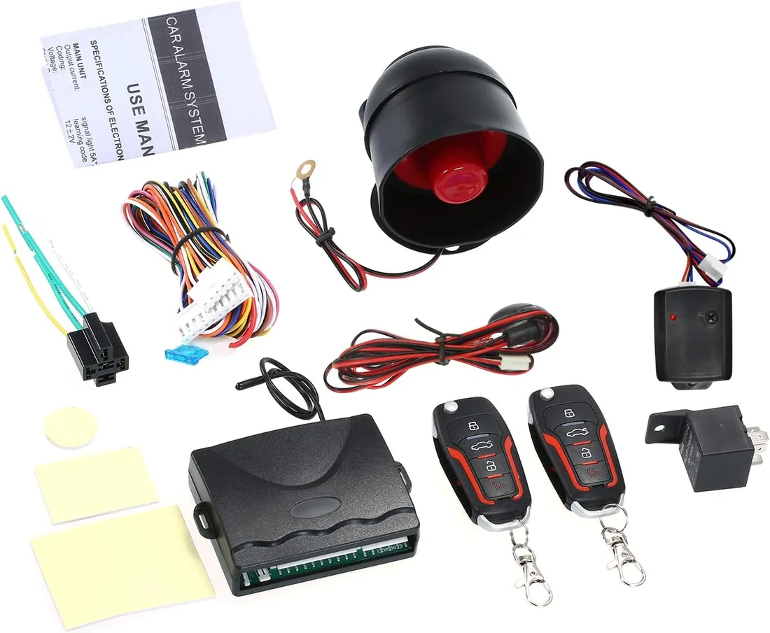 Sistemas de Alarma para Auto, Kit Central Remoto automático Cierre centralizado con Control Remoto Cerradura de Puerta Sistema de Entrada sin Llave para vehículos
