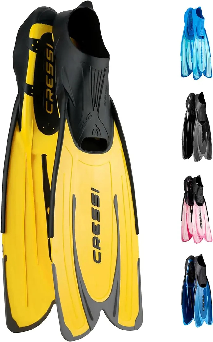 Cressi Agua Short, Aletas de Snorkeling Unisex Adulto