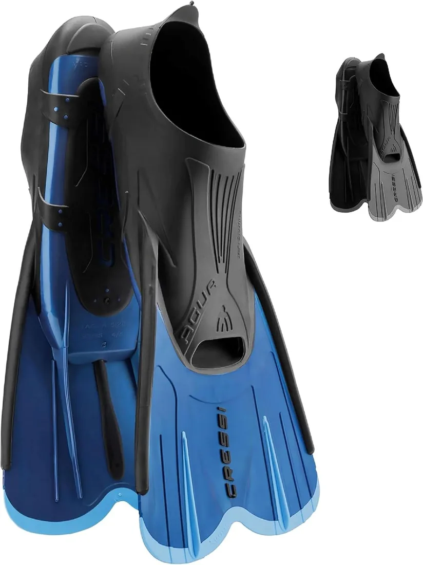 CRESSI desde 1946 - Agua Short Aletas Cortas de Natación y Snorkel para Adultos con Calzante Autoajustable Aletas de Piscina para Entrenamiento Apnea Buceo y Swimming foto 3