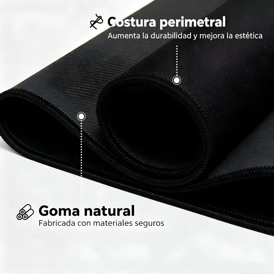 Alfombrilla Ratón XXL 900 x 400 x 3 mm, Tapete de Escritorio Grande para Teclado y Ratón, Impermeable, Antideslizante, Mouse Pad Gaming para Ordenador, Oficina y Teletrabajo foto 3