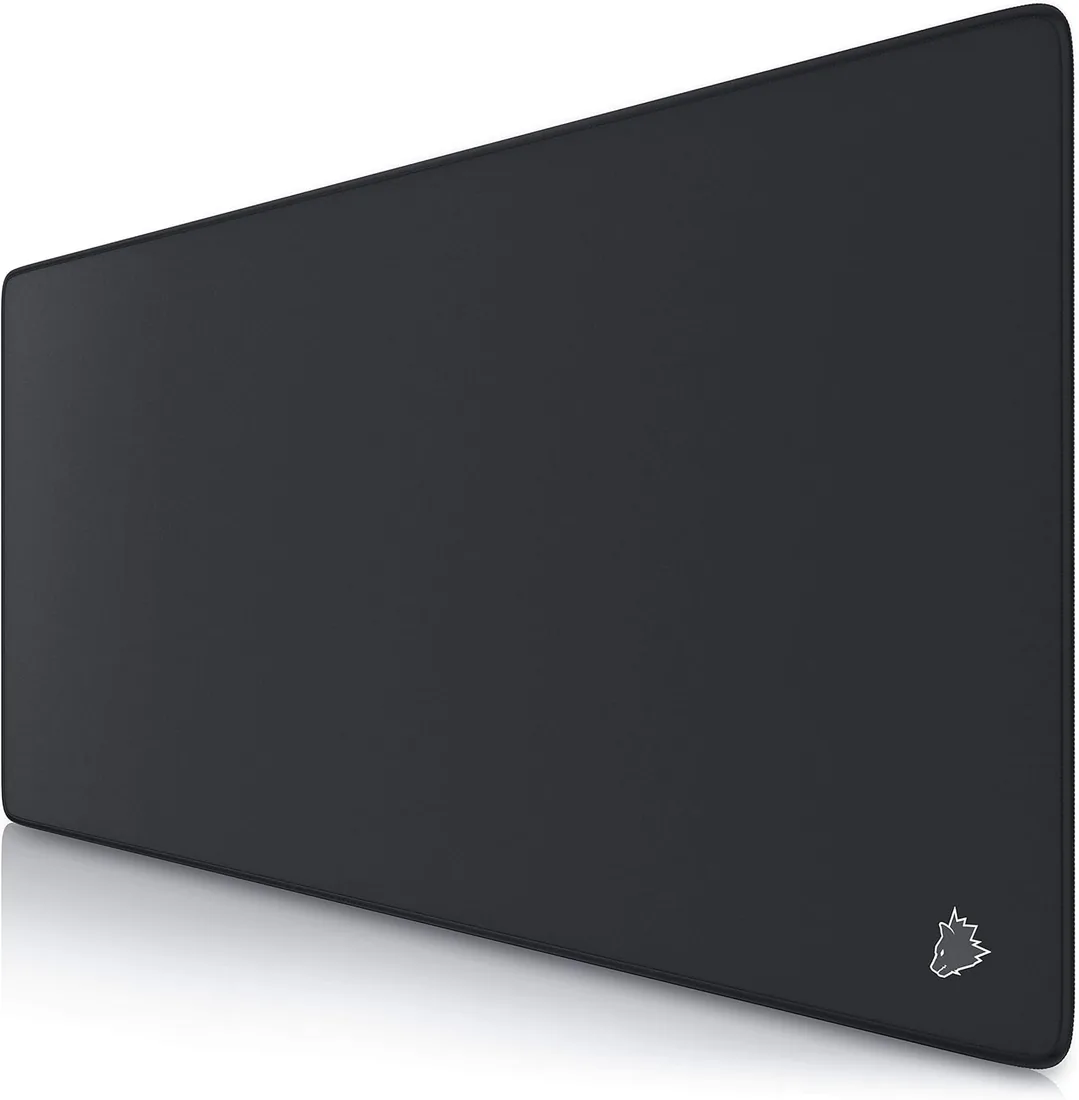 CSL-Computer - Alfombrilla de ratón Speed Gaming Titanwolf Negro 900 x 400 mm - Base de Mesa Grande - Mejora la precisión y la Velocidad, 23032532, Talla XXL Tipo 1