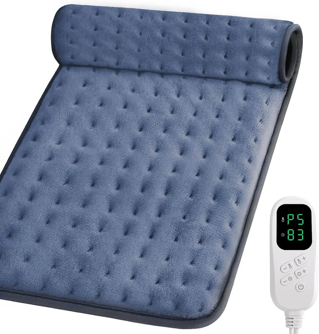 Manta Eléctrica Lumbar, con Apagado Automático y 6 Niveles de Temperatura | Almohadilla Térmica Eléctrica para Espalda y Cuello, Hombros, Abdomen, Lavable a Máquina Esterilla Electrica foto 2