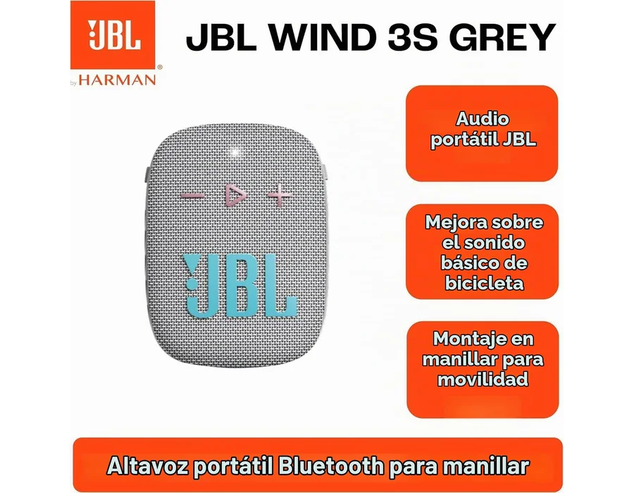 JBL Wind 3S 1,75 in / 4,4 cm Altavoz Bluetooth Portatil Bicicleta foto 2