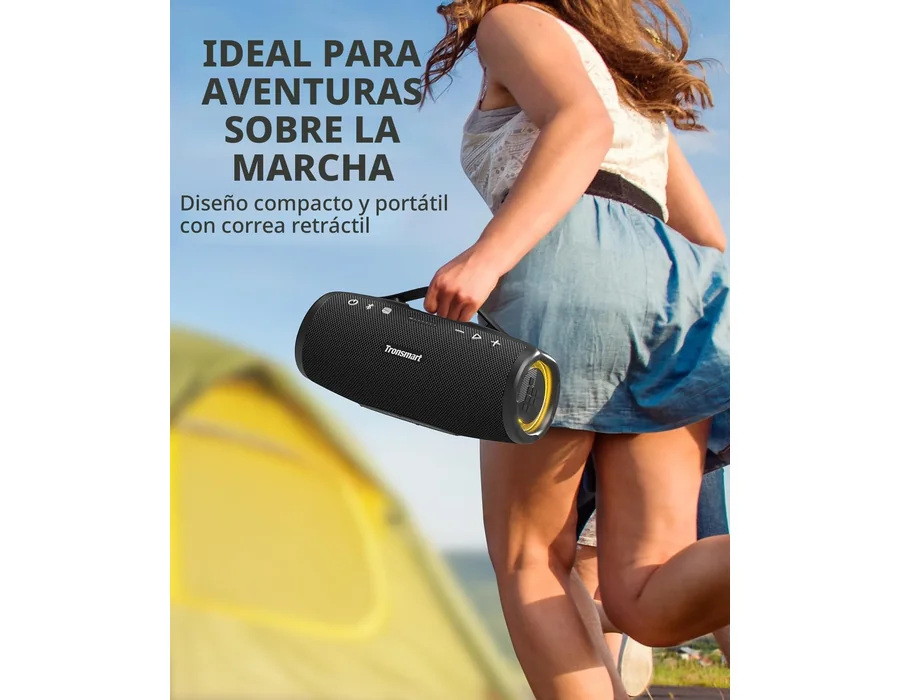 Tronsmart Mirtune S100 Altavoz Bluetooth 50W, Altavoz Portátil Potente, Resistente al Agua IPX7, Retractable Handle, 20H de Reproducción, Sonido Estéreo, Aux y Powerbank, Speaker c foto 3