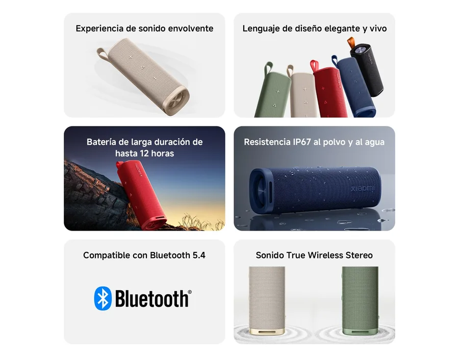XIAOMI Sound Outdoor 30W (Blue), Altavoz Bluetooth Portátil, Adultos Unisex, Resistencia al Polvo y al Agua IP67, Multicolor foto 2