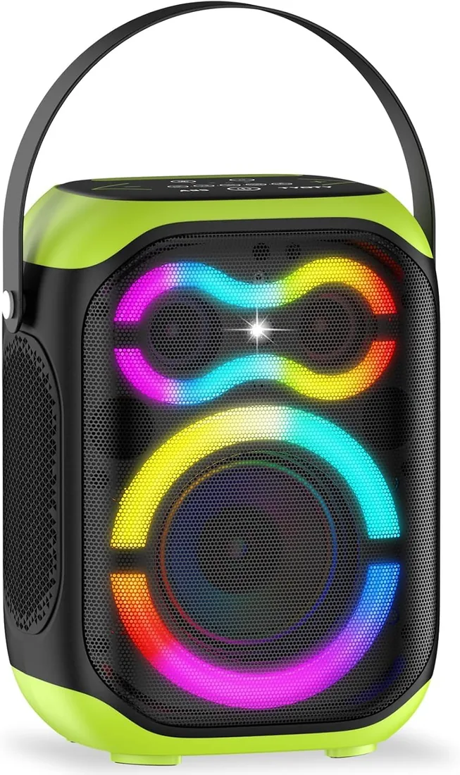 Altavoces portátiles Bluetooth 80W Grande Potente inalámbrico al Aire Libre Fuerte estéreo bajo Profundo Sonido Boombox TWS Altavoz de Fiesta de casa con Luces led de subwoofer foto 2