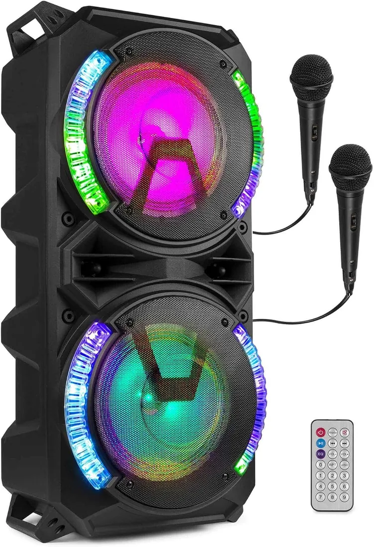 Fenton LIVE280 - Altavoz Activo Bluetooth USB 8" 900W Color Negro | Bluetooth y USB incorporados, potencia de 900W, woofer de 8 pulgadas, robusto, pensado para DJ móviles y sonido de calidad foto 2