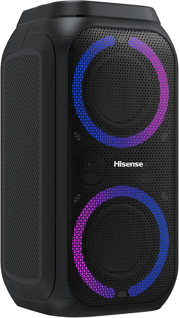 Hisense HP160 Party Rocket - Altavoz Portatil, Modo Karaoke, 160W, 5 Efectos de Luz, Batería de hasta 12 Horas de Duración, Modo Dual (2 Altavoces), Plug and Play, Bluetooth, AUX, USB, IPX4 foto 3