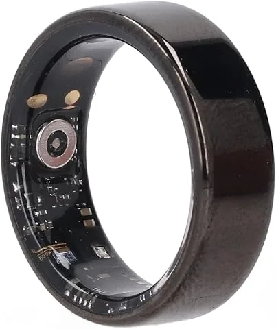 Vikye Rastreador de Salud con Anillo Inteligente, Anillos de Salud Portátiles con Seguimiento del Sueño, Anillos de Seguimiento de Actividad Física para Mujeres y Hombres, con Atención Remota (Black) foto 2