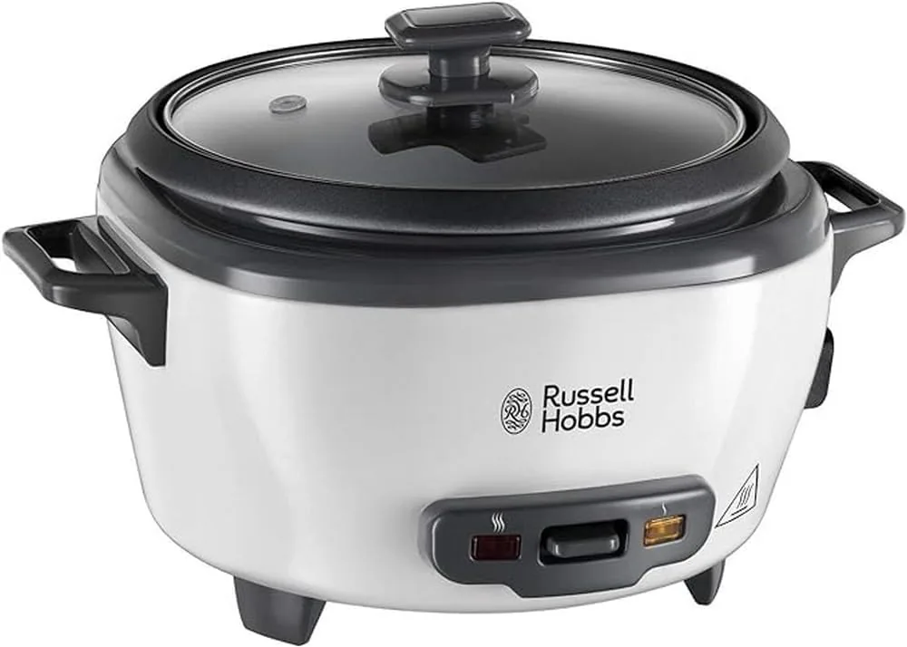 Russell Hobbs Arrocera, 6 raciones, mediana, función mantenimiento del calor, apagado automático, antiadherente, cestillo para cocer al vapor, apta para lavavajillas, 300 W, 27030-56 foto 2