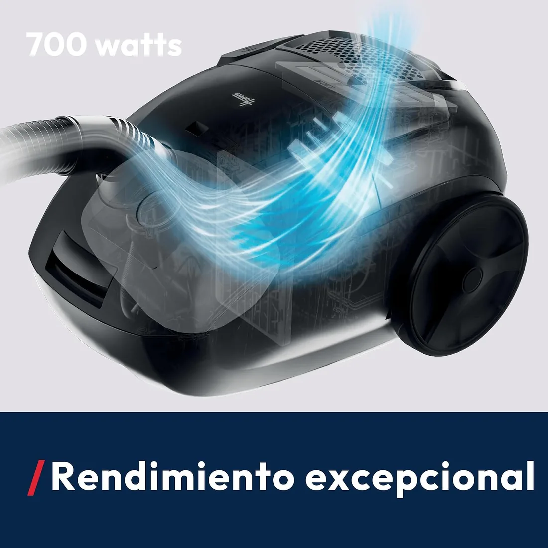 Hoover HE1 Aspiradora de Trineo con Bolsa Compacta | Todos los Suelos | Con Cable, Radio de Acción 7,5m, Capacidad de Bolsa 2,5L, Filtro EPA, Accesorios Incluidos foto 2