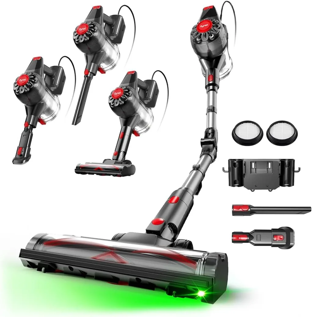 CM120 Aspiradora con Cable 70KPa/600W, Aspirador Potente con Soporte Mural