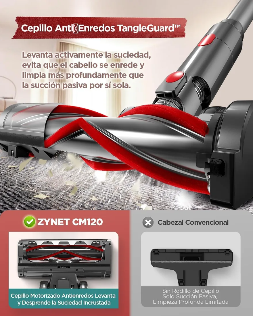 CM120 Aspiradora con Cable 70KPa/600W, Aspirador Potente con Soporte Mural foto 3