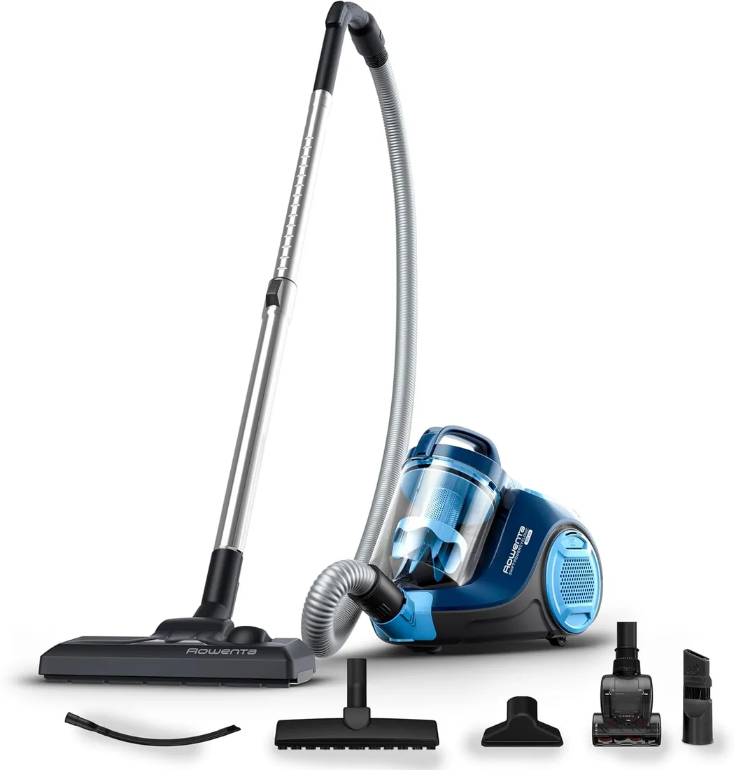 Rowenta Swift Power Cyclonic, Aspiradora Sin Bolsa, 3 Acc, Azul