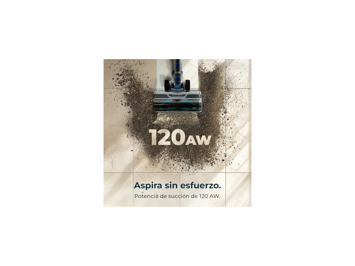 Cecotec Aspiradora Escoba sin Cable 60kPa-400W-120AW-60mins de Autonomía en Modo Eco - Conga Rockstar… foto 3
