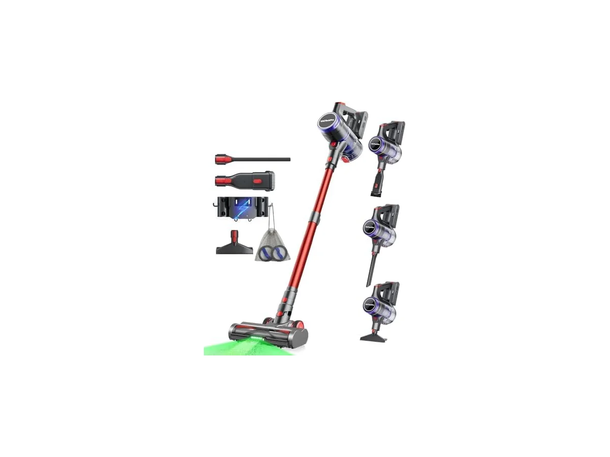VACTechPro 55KPa/600W/70Min Escoba Aspiradora sin Cable, Aspirador Vertical foto 2