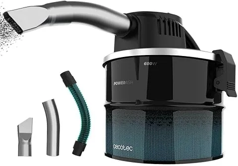 Cecotec Aspirador de Cenizas Compacto de 4L Conga Ash 1000 Home. 600W de Potencia, Ultraligero, Poder de Succión 13 kPa, Tubo con Recubrimiento Metálico, Asa de Transporte, Cable de 3,5m foto 3