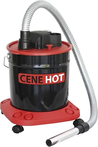Ribitech - Aspirador de cenizas calientes (950W, capacidad 18L)