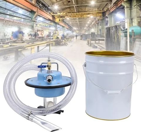 Aspiradora Neumática en Seco y Húmedo, Aspiradora Industrial de Acero Inoxidable, 20L, 3000CP, Succión, Apagado Automático por Flotador para Talleres Mecánicos, Recuperación de Virutas de