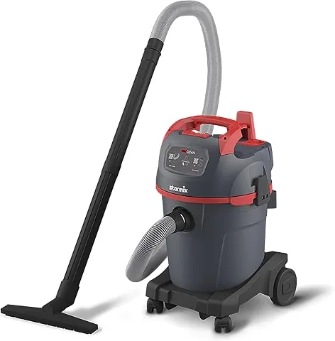 Starmix uClean 1432 ST - Aspirador en seco y húmedo con características de confort, 1400 W, 259 mbar, 20 L - Aspirador multiusos para taller, garaje, casa, incluye accesorios para aplicaciones de