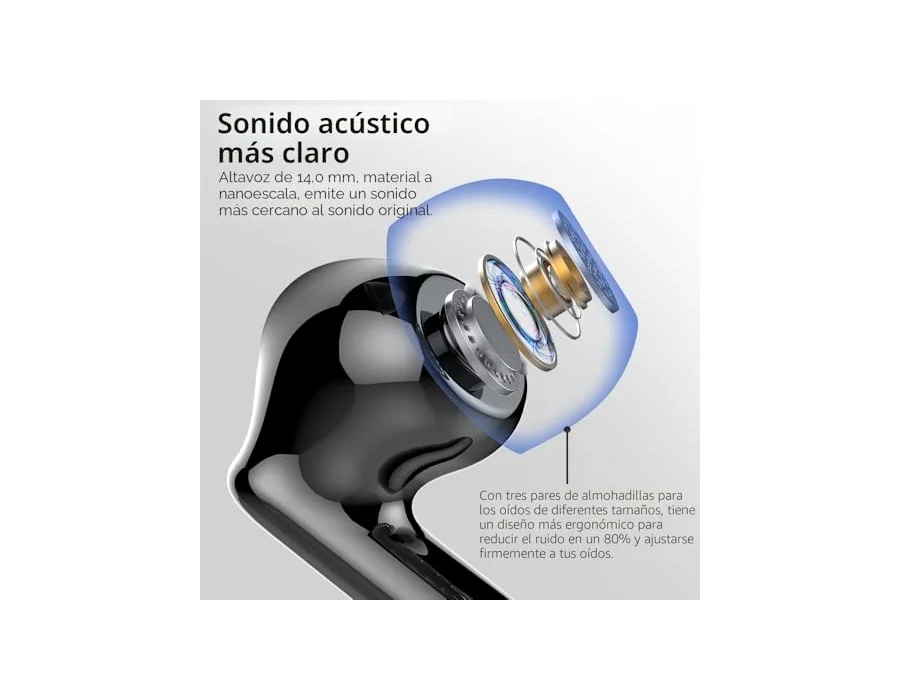 Auriculares Inalámbricos Bluetooth, Auriculares Bluetooth 5.3, HiFi Estéreo foto 3