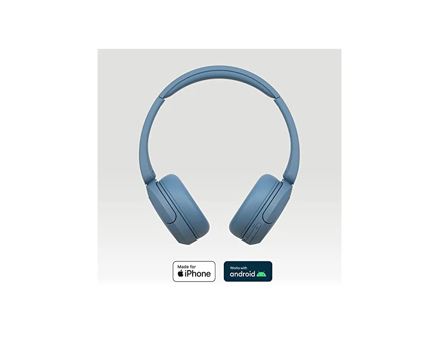 Sony WH-CH520 Auriculares de diadema inalámbricos Bluetooth, diseño ligero, 50 h de batería, carga rápida, ecualizador, llamadas nítidas, iOS y Android - Azul foto 3