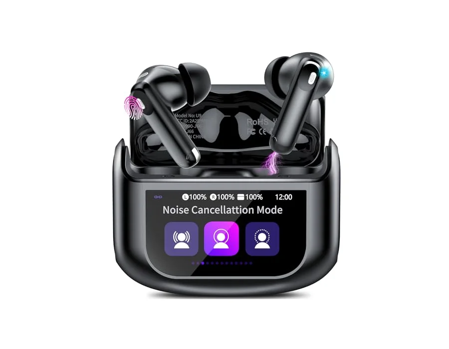 Thunelec Auriculares Inalámbricos Pantalla Táctil Cancelación Ruido ANC+ENC foto 2