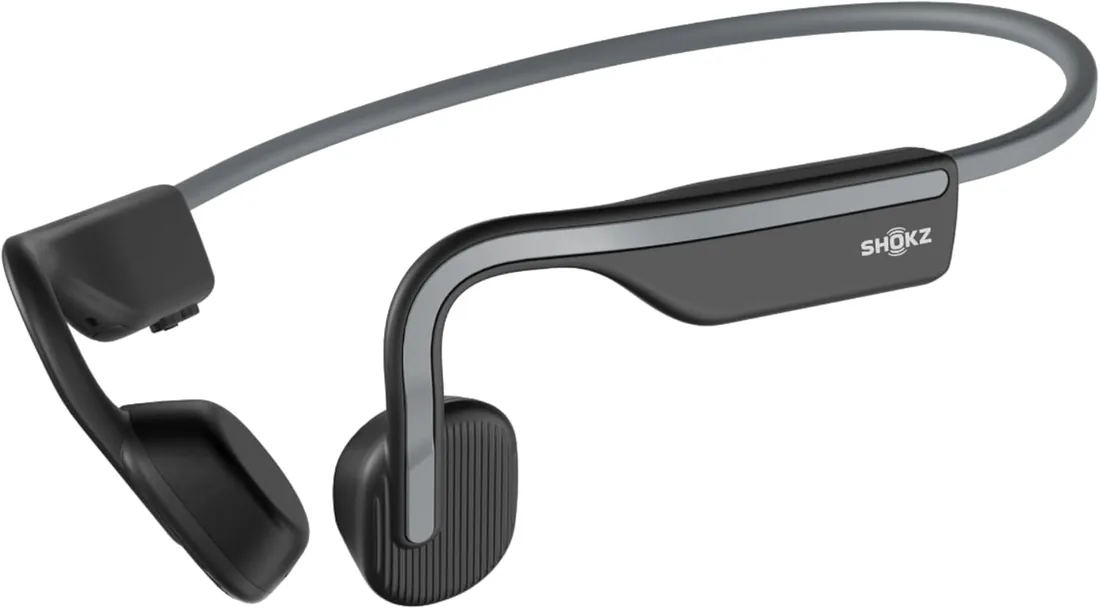 SHOKZ OpenMove Auriculares Conducción Ósea Bluetooth 5.1, Ligeros 29g, Gris foto 2