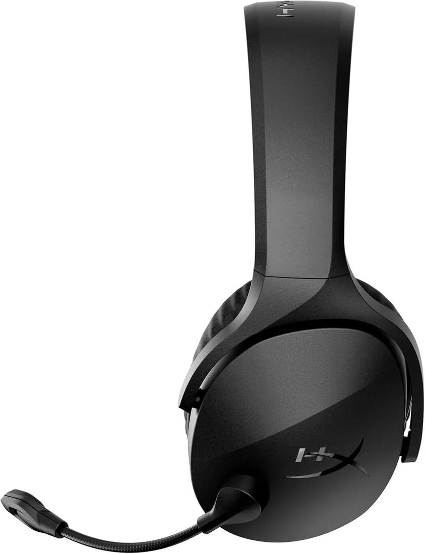 HyperX Cloud Jet - Auriculares Gaming inalámbricos, Dual Bluetooth + dongle USB, Mic Monitoring/sidetone Siempre Activo, 25h de batería, para PC/PS5/Nintendo Switch/Móvil, Negro foto 2