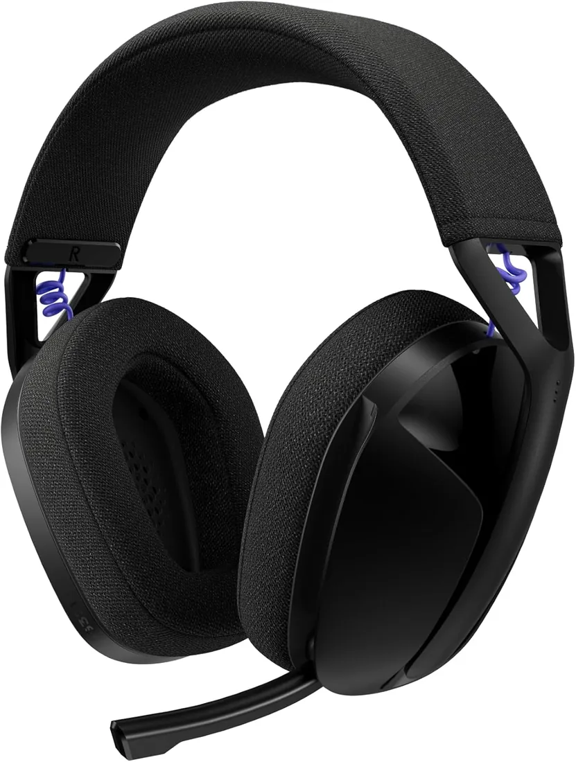 Logitech G G321 Lightspeed, Auriculares inalámbricos Bluetooth para Gaming | Comodidad y ajuste dinámicos, micrófono de varilla 16 khz, PC, PS4, PS5, Nintendo Switch y dispositivos móviles - Negro