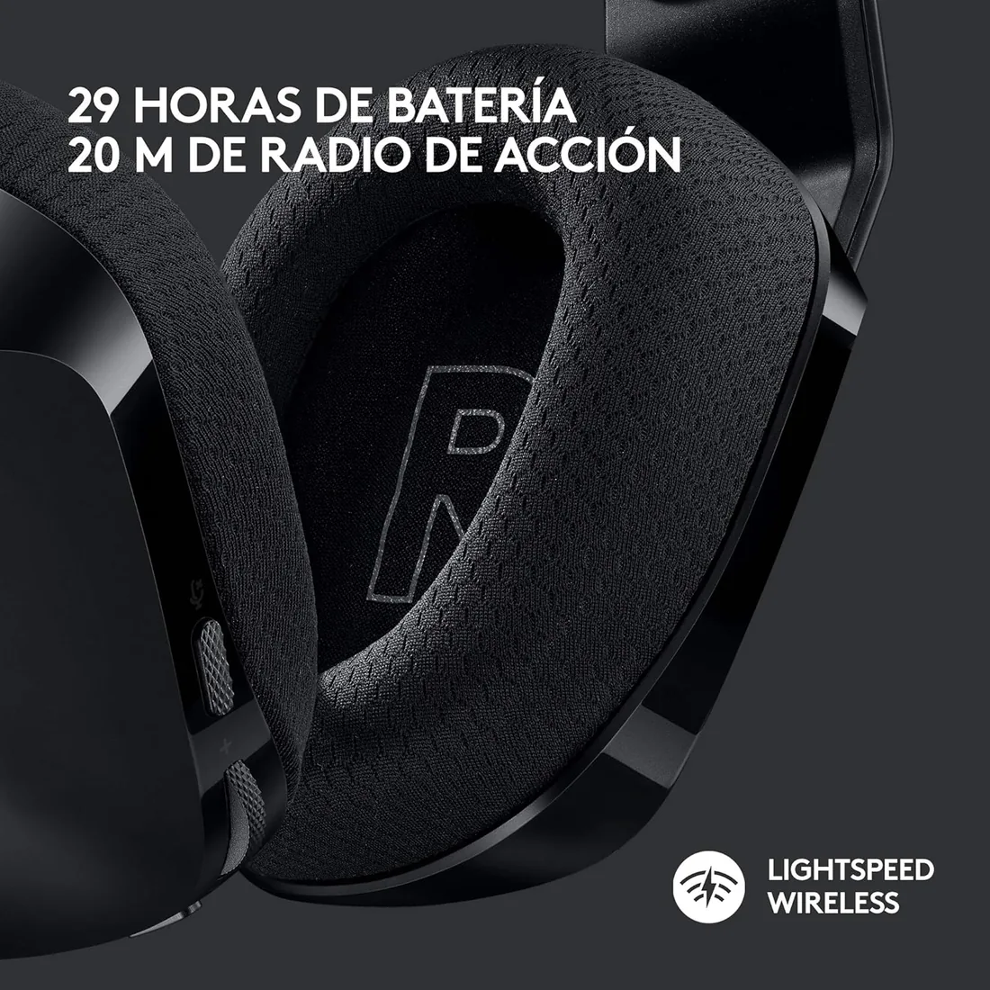 Logitech G G733 Lightspeed Auriculares con Micrófono Inalámbricos | Para Gaming, con Diadema con Suspensión, LIGHTSYNC RGB, Tecnología de Micrófono Blue VO!CE, Ligeros, 29h de batería - Negro foto 3