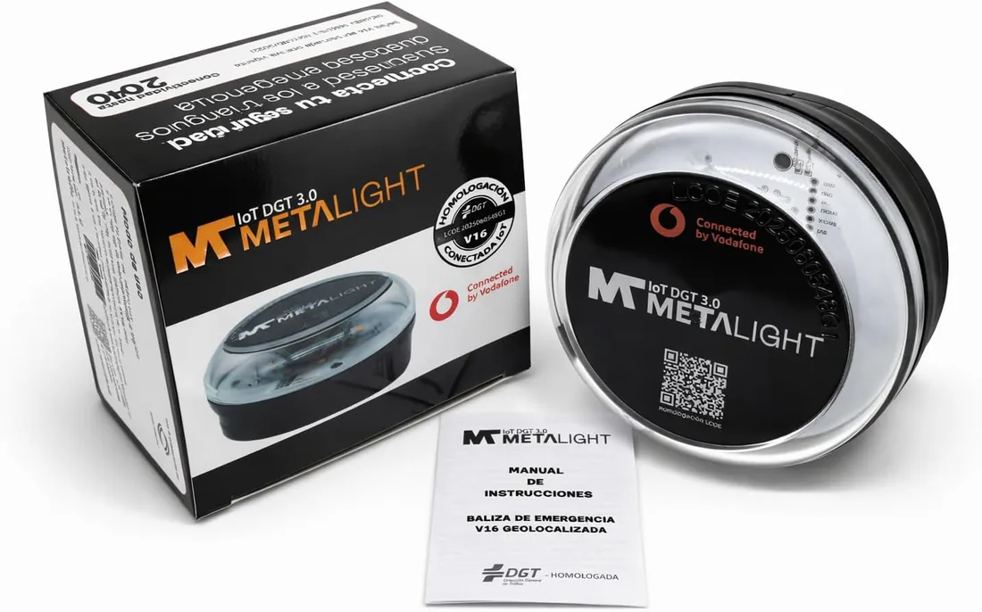Baliza V16 | Pack 2 Luces de Emergencia V16 para Coche Homologadas DGT 3.0 con Geolocalización | Balizas SOS Conectadas | LED 360° Alta Visibilidad | Fabricadas en España | Válidas hasta 2040 foto 3