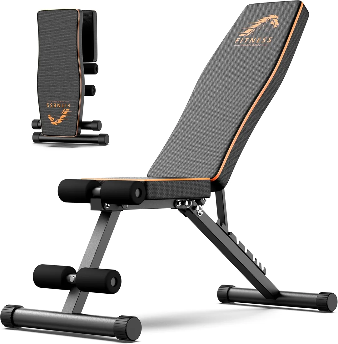 Banco musculación Banco de pesas plegable con 8 posiciones 300KG | Banco de pesas ajustable con 8 posiciones respaldo ajustable Banco de gimnasio capacidad de peso 300KG foto 2