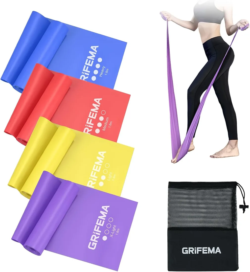 GRIFEMA GA5002 Bandas Elasticas Fitness Set de 4-1.8M