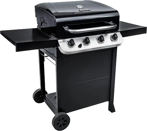 Char-Broil Barbacoa de Gas Convective 410 B - Barbacoa a gas con 4 quemadores de acero inoxidable, rejillas de hierro fundido - Ideal para cocinar al aire libre, jardín y patio